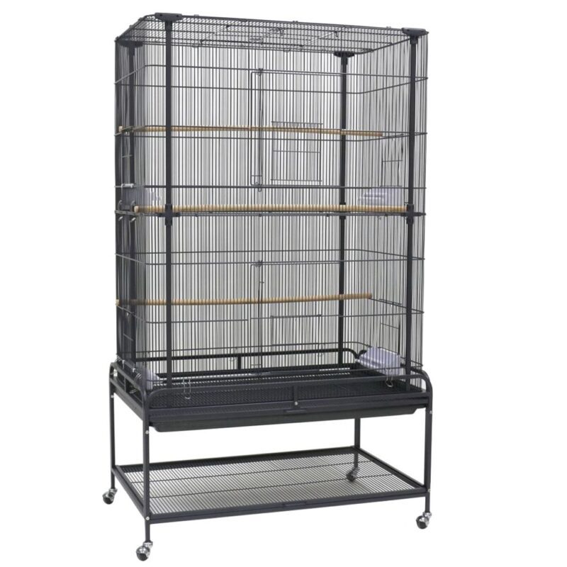 Large Parrot Cage On Stand (94 x 58.4 x 161cm) – Shop Playpens